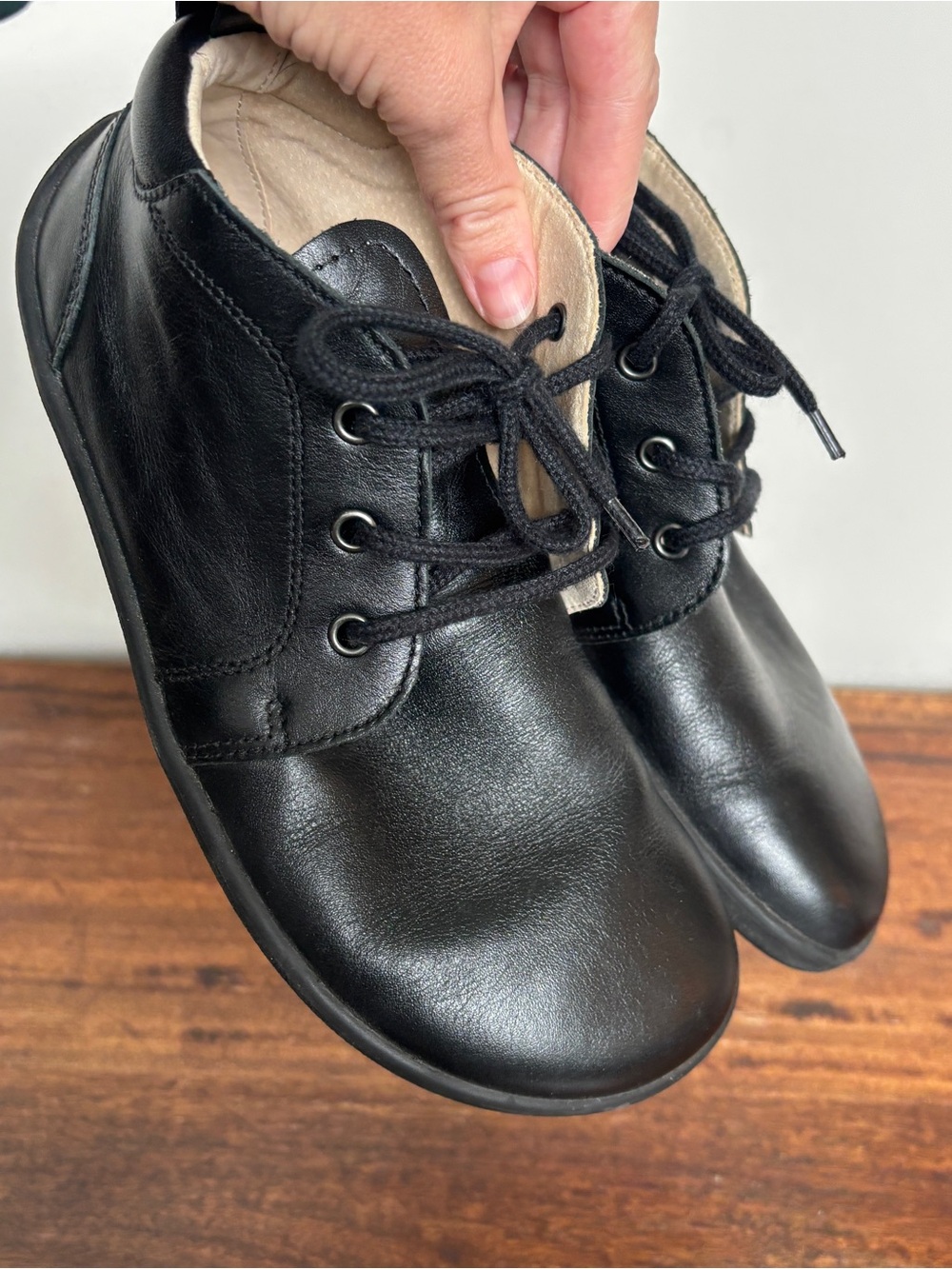 Be Lenka Icon Black Leather Chukka Barefoot Shoes Ankle Boots Unisex Sz EU 38 - Picture 11 of 11